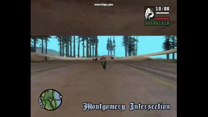 gta San Andreas crazy drifting and triking