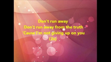 Tyler James Williams Ft. Im5 Don't Run Away Lyrics