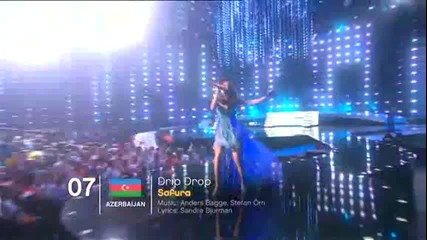 Eurovision 2010 2nd Semi - Azerbaijan - Safura - Drip Drop