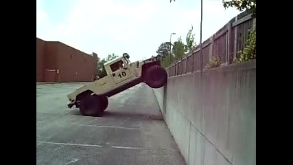 Humvee Climbing Vertical Wall 1 