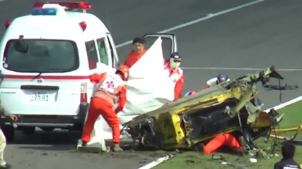 Ужасяваща катастрофа на Ferrari 458 на писта Suzuka