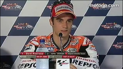 Pedrosa interview after the Red Bull U.s. Gp 