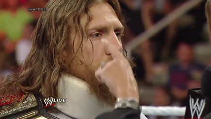 Daniel Bryan refuses to surrender the Wwe World Heavyweight Title: Raw, May 26, 2014