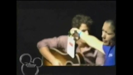 All of Niley moments in Backstage of Friends For Change