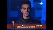 X Factor финал - Атанас Колев първо изпълнение - 20.12.2013 г.
