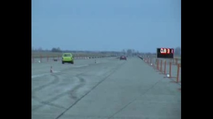 Honda Civic Vti Vs. Opel Corsa Gsi Drag Race