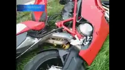 German ghostrider crashes at 140 km/h