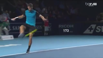 Nadal vs. Dimitrov Football Interplay /foot-tennis !
