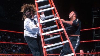 Mankind vs. The Rock – WWE Title Ladder Match: Raw, Feb. 15, 1999 (Full Match)