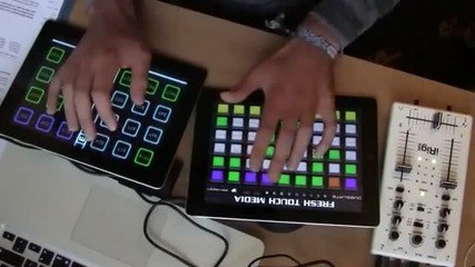 Dubslate Dubstep Pads vs Bass Drop Apps mixed through an irig Mix