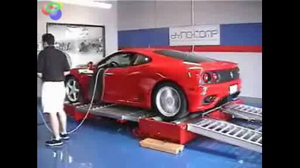 Ferrari 360 Modena at Dyno - Comp