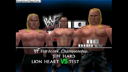 Wwf No Mercy Lion Heart Vs Jeff Hard Vs Test Triple Threat Match Hardcore Championship