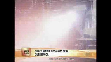Dulce Maria gravando Beautiful com Akon (escandalo Tv).wmv