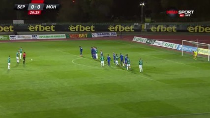 Брилянтен гол на Зехиров от фаул изведе Берое напред