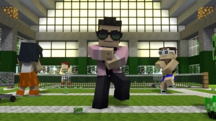 _minecraft Style_ - A Parody of Psy's Gangnam Style (music Video)