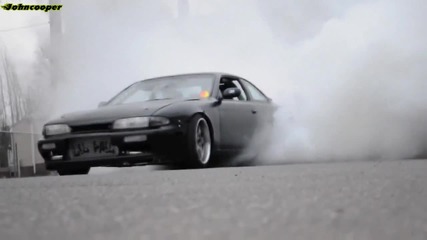 Nissan 240sx S14 Turbo Burnout