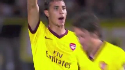 Marouane Chamakh All 11 goals for Arsenal London 2011 2010