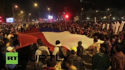 Chile: Clashes erupt as football fans celebrate victory in Copa America 2015