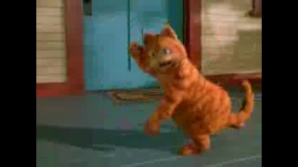 Garfield dancing crazy pipe 