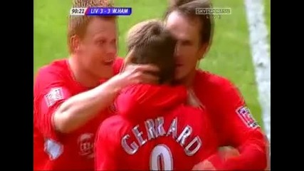Liverpool vs West Ham - Gerrard 3-3