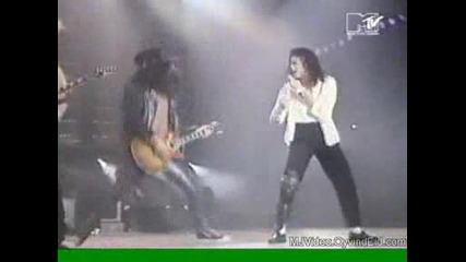 Michael Jackson & Slash - Black Or White ( Dangerous Tour, Oviedo 1992)