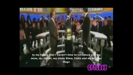 Cristiano Ronaldo 2008 (cerimony - English Subtitles)