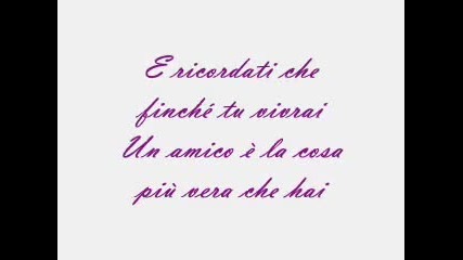 Laura Pausini _"un amico e cosi"