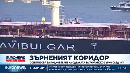 ООН призова за подновяване на сделката за зърно от Украйна след 19.11