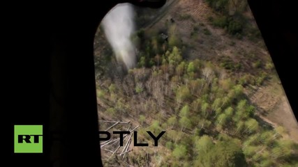 Russia: See EMERCOM chopper battle massive Siberian wildfire