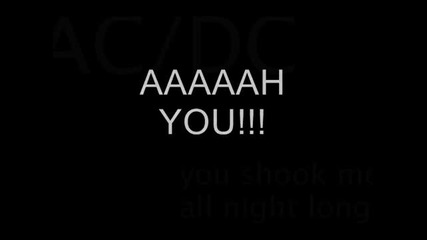 Ac Dc - - You Shook Me All Night Long with lyrics 