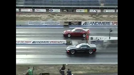 Twin Turbo Corvette vs Supercharged Mustang