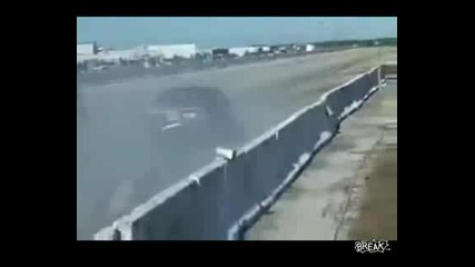 Drag Racer Almost Crushes Camera Man 