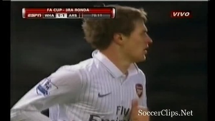 west - ham - 1 - 1 - arsenal - ramsey 
