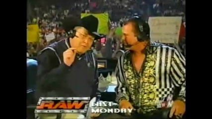 Jim Ross stands up to Eric Bishoff