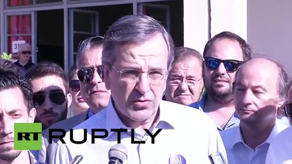 Greece: Former PM Samaras votes "Yes to Greece - Yes to Europe"