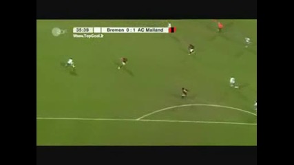 Werder Bremen - Milan 1 - 1 Uefa 18 - 02 - 2009