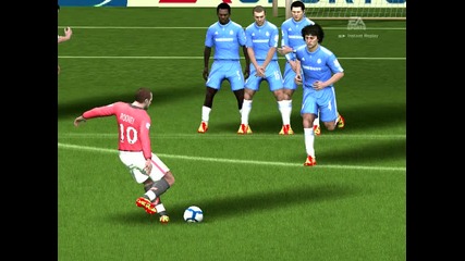 Fifa10 Брилянтен гол на Rooney