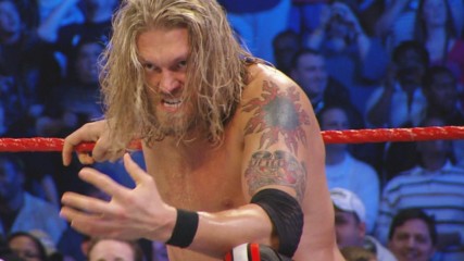 Edge eliminates John Cena to win the 2010 Royal Rumble Match: Royal Rumble 2010