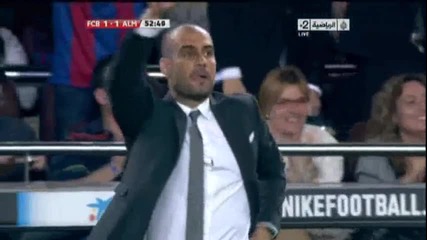 Fc Barcelona 1 - 1 Almeria ( Messi ) 