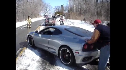 Ferrari 360 не става за сняг