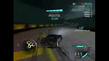 Nfs Carbon Drift 3000000+ World Record in Drift challenge