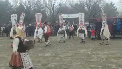 Кукери Тoполчане В село Трапоклово на Фестивал 2014 2час