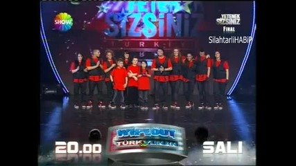 Turkish got Talent show Final Yetenek sizsiniz Turkiye Buyuk Final Tokio Tekkan 19 Mart 2011 