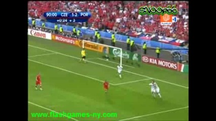 Чехия 1 - 3 Португалия Гол на Рикардо Куарешма