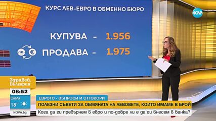 „Еврото – въпроси и отговори”: Полезни съвети за обмяната на левовете, които имаме в брой
