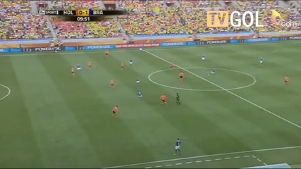 World Cup Холандия 0:1 Бразилия - Гол на Робиньо 