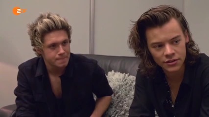 One Direction - Найл и Хари дават интервю за Wetten Dass