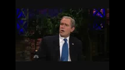 Джордж Буш при Джей Лено