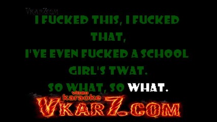 Metallica - So What - karaoke instrumental
