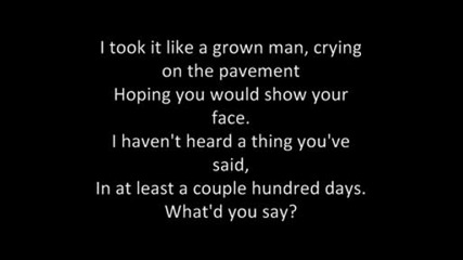 Manchester Orchestra - I Can Feel A Hot One Lyrics